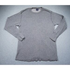 Vintage Duofold Shirt Mens Large Gray Long Sleeve Thermal Base Layer USA Made